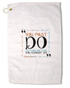 You Must Eleanor R Premium Cotton Golf Towel - 16 x 25 inch-Golf Towel-TooLoud-16x25"-Davson Sales