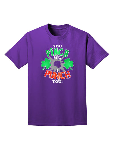 You Pinch Me I Punch You Adult Dark T-Shirt-Mens T-Shirt-TooLoud-Purple-Small-Davson Sales