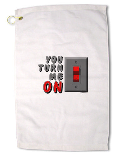 You Turn Me On Switch Premium Cotton Golf Towel - 16 x 25 inch-Golf Towel-TooLoud-16x25"-Davson Sales