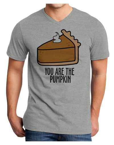 You are the PUMPKIN Adult V-Neck T-shirt-Mens T-Shirt-TooLoud-HeatherGray-Small-Davson Sales