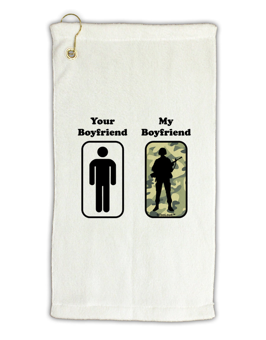 Your Boyfriend My Boyfriend Micro Terry Gromet Golf Towel 16 x 25 inch by TooLoud-Golf Towel-TooLoud-White-Davson Sales