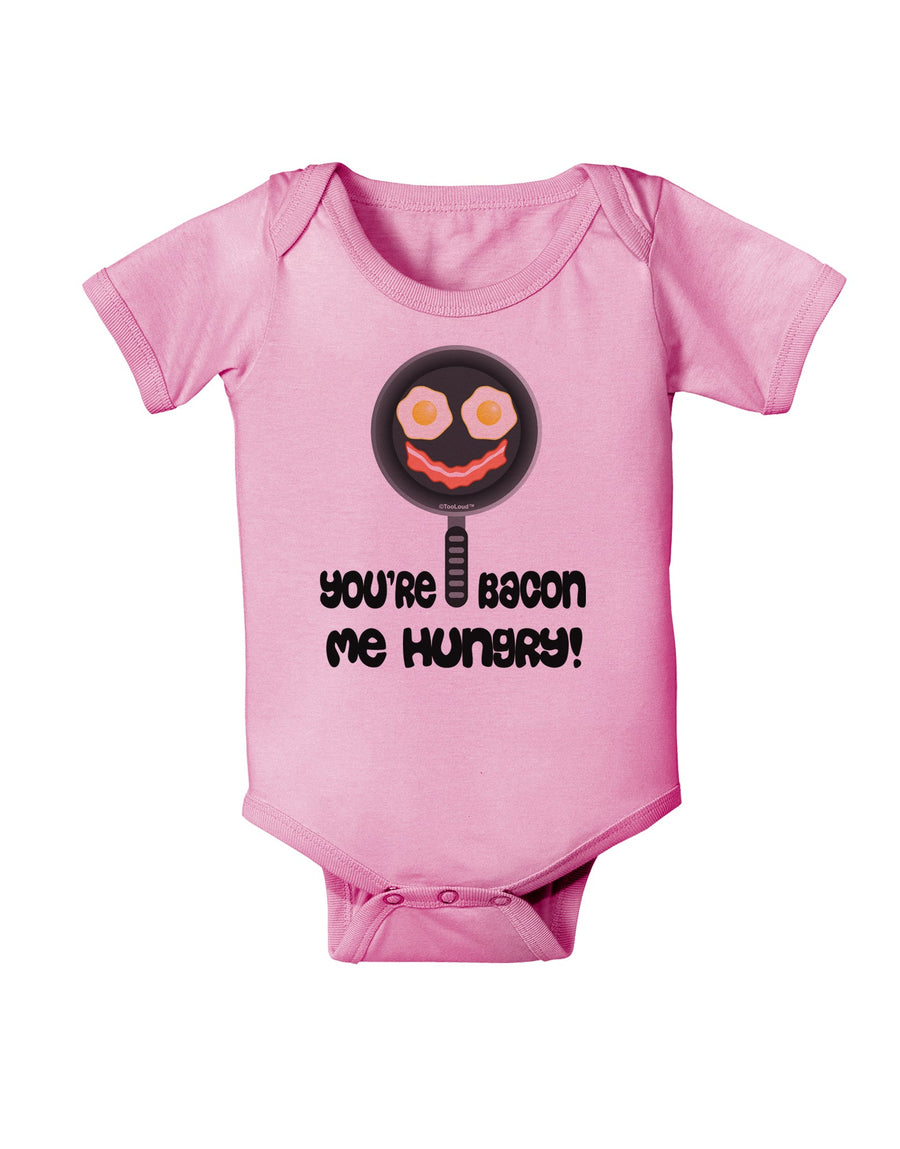 You're Bacon Me Hungry Baby Romper Bodysuit by TooLoud-Baby Romper-TooLoud-White-06-Months-Davson Sales