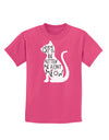 You've Cat To Be Kitten Me Right Meow Childrens Dark T-Shirt-Childrens T-Shirt-TooLoud-Sangria-X-Small-Davson Sales