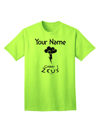 Zeus Adult T-Shirt - Personalized Cabin 1 Collection-Mens T-shirts-TooLoud-Neon-Green-Small-Davson Sales