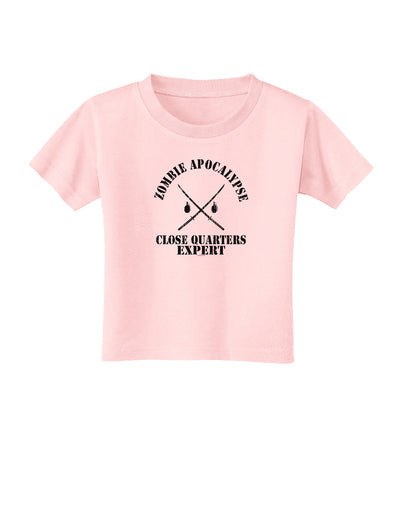 Zombie Apocalypse Close Quarters Expert Toddler T-Shirt-Toddler T-Shirt-TooLoud-Light-Pink-2T-Davson Sales