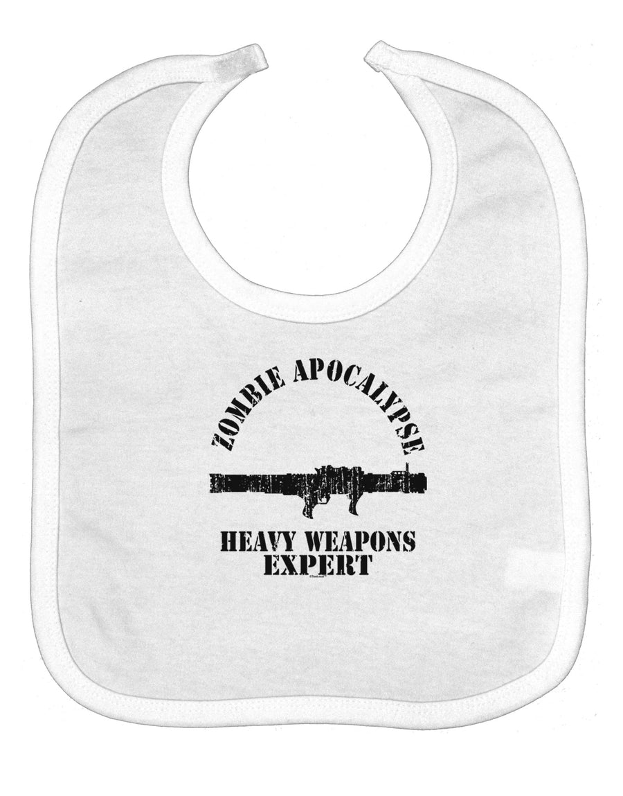 Zombie Apocalypse Group Heavy Weapons Baby Bib