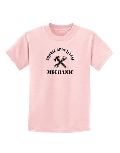 Zombie Apocalypse Group Role Mechanic Childrens T-Shirt-Childrens T-Shirt-TooLoud-PalePink-X-Small-Davson Sales