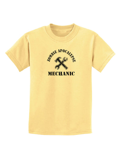 Zombie Apocalypse Group Role Mechanic Childrens T-Shirt-Childrens T-Shirt-TooLoud-Daffodil-Yellow-X-Small-Davson Sales