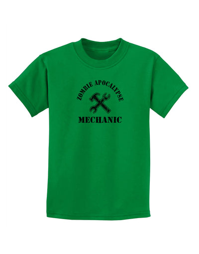 Zombie Apocalypse Group Role Mechanic Childrens T-Shirt-Childrens T-Shirt-TooLoud-Kelly-Green-X-Small-Davson Sales