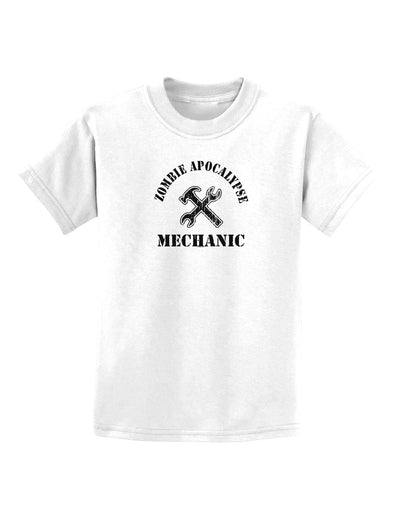 Zombie Apocalypse Group Role Mechanic Childrens T-Shirt-Childrens T-Shirt-TooLoud-White-X-Small-Davson Sales