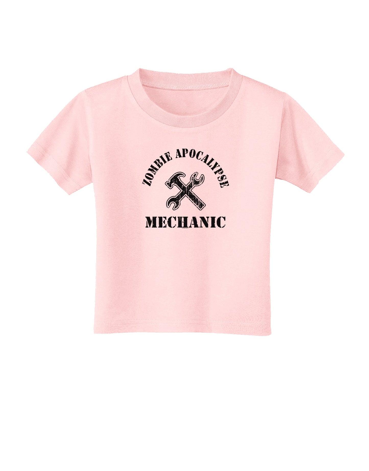 Zombie Apocalypse Group Role Mechanic Toddler T-Shirt-Toddler T-Shirt-TooLoud-Light-Pink-2T-Davson Sales