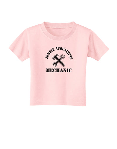 Zombie Apocalypse Group Role Mechanic Toddler T-Shirt-Toddler T-Shirt-TooLoud-Light-Pink-2T-Davson Sales