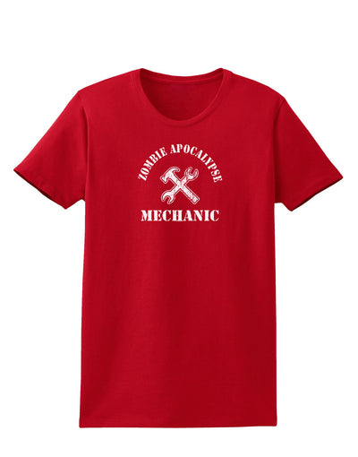 Zombie Apocalypse Group Role Mechanic Womens Dark T-Shirt-Womens T-Shirt-TooLoud-Red-X-Small-Davson Sales