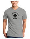 Zombie Apocalypse Group Role Medic Adult V-Neck T-shirt-Mens V-Neck T-Shirt-TooLoud-HeatherGray-Small-Davson Sales