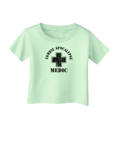 Zombie Apocalypse Group Role Medic Infant T-Shirt-Infant T-Shirt-TooLoud-Light-Green-06-Months-Davson Sales