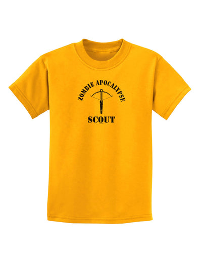 Zombie Apocalypse Group Role Scout Childrens T-Shirt-Childrens T-Shirt-TooLoud-Gold-X-Small-Davson Sales