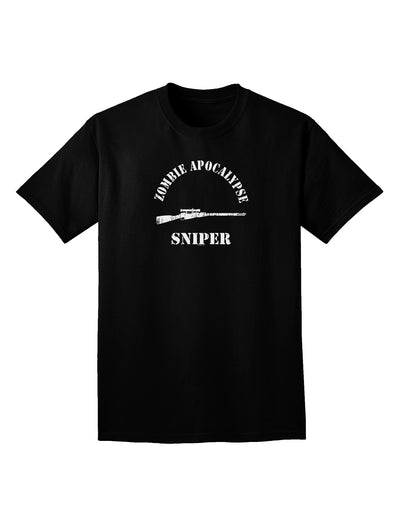 Zombie Apocalypse Group Role Sniper Adult Dark V-Neck T-Shirt-Mens V-Neck T-Shirt-TooLoud-Black-Small-Davson Sales