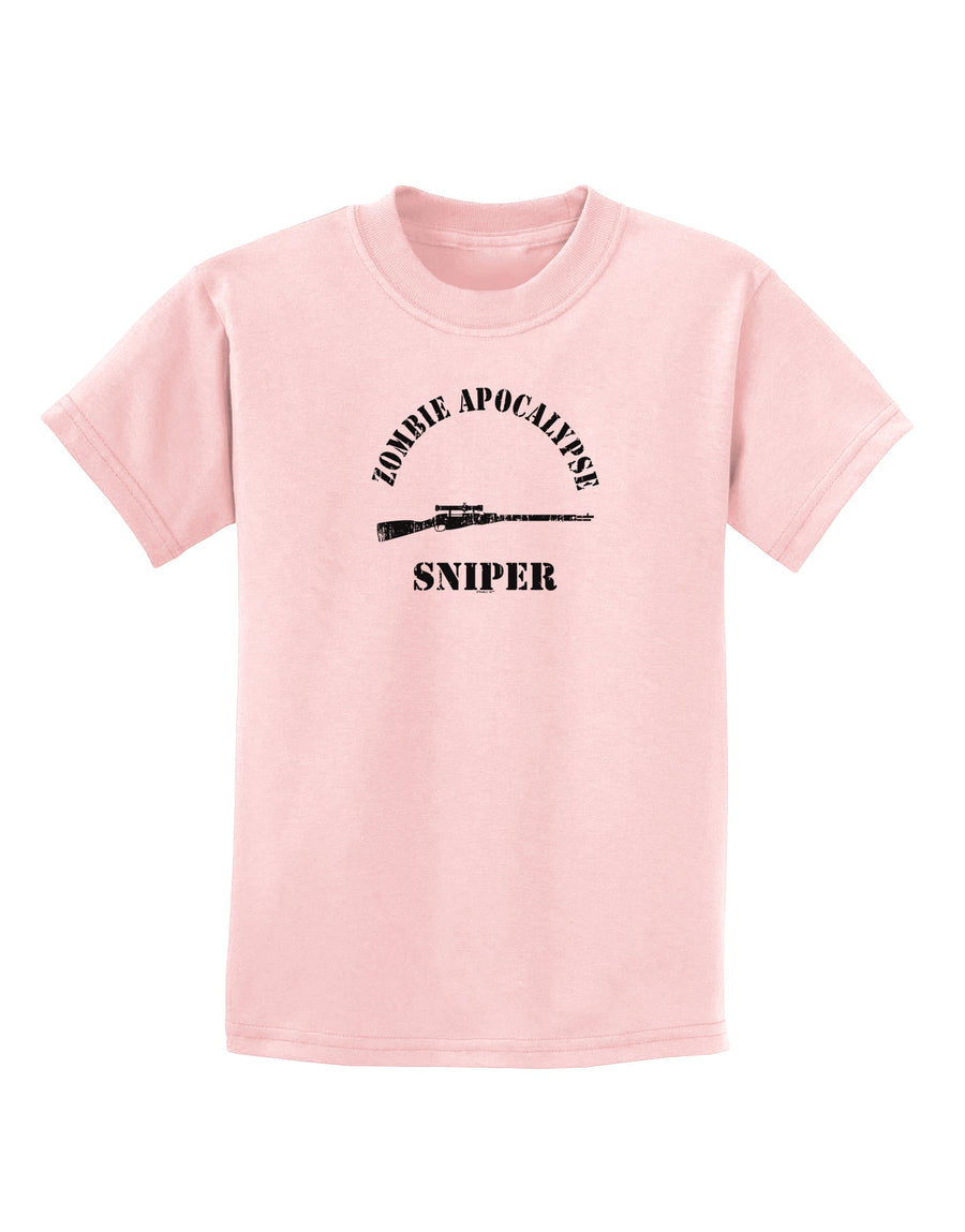 Zombie Apocalypse Group Role Sniper Childrens T-Shirt-Childrens T-Shirt-TooLoud-White-X-Small-Davson Sales