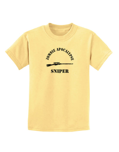 Zombie Apocalypse Group Role Sniper Childrens T-Shirt-Childrens T-Shirt-TooLoud-Daffodil-Yellow-X-Small-Davson Sales