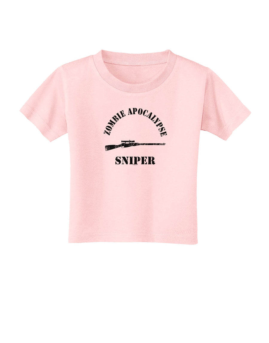 Zombie Apocalypse Group Role Sniper Toddler T-Shirt-Toddler T-Shirt-TooLoud-White-2T-Davson Sales