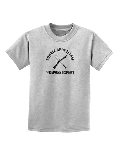 Zombie Apocalypse Group Weapons Expert Childrens T-Shirt-Childrens T-Shirt-TooLoud-AshGray-X-Small-Davson Sales