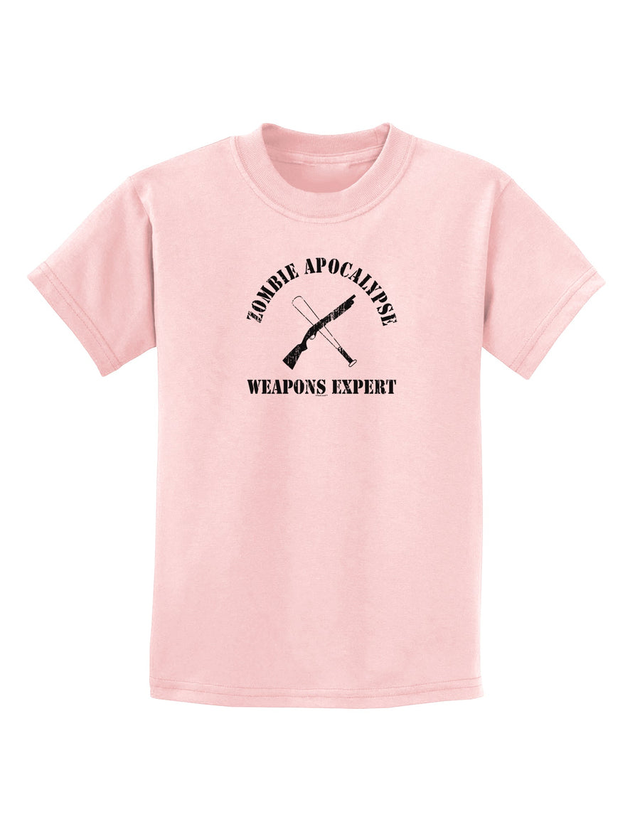 Zombie Apocalypse Group Weapons Expert Childrens T-Shirt-Childrens T-Shirt-TooLoud-White-X-Small-Davson Sales