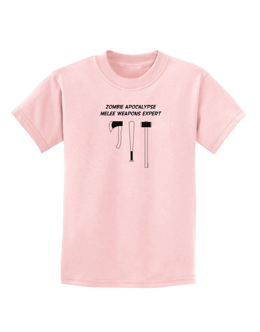 Zombie Apocalypse Melee Weapons Expert Childrens T-Shirt-Childrens T-Shirt-TooLoud-White-X-Small-Davson Sales