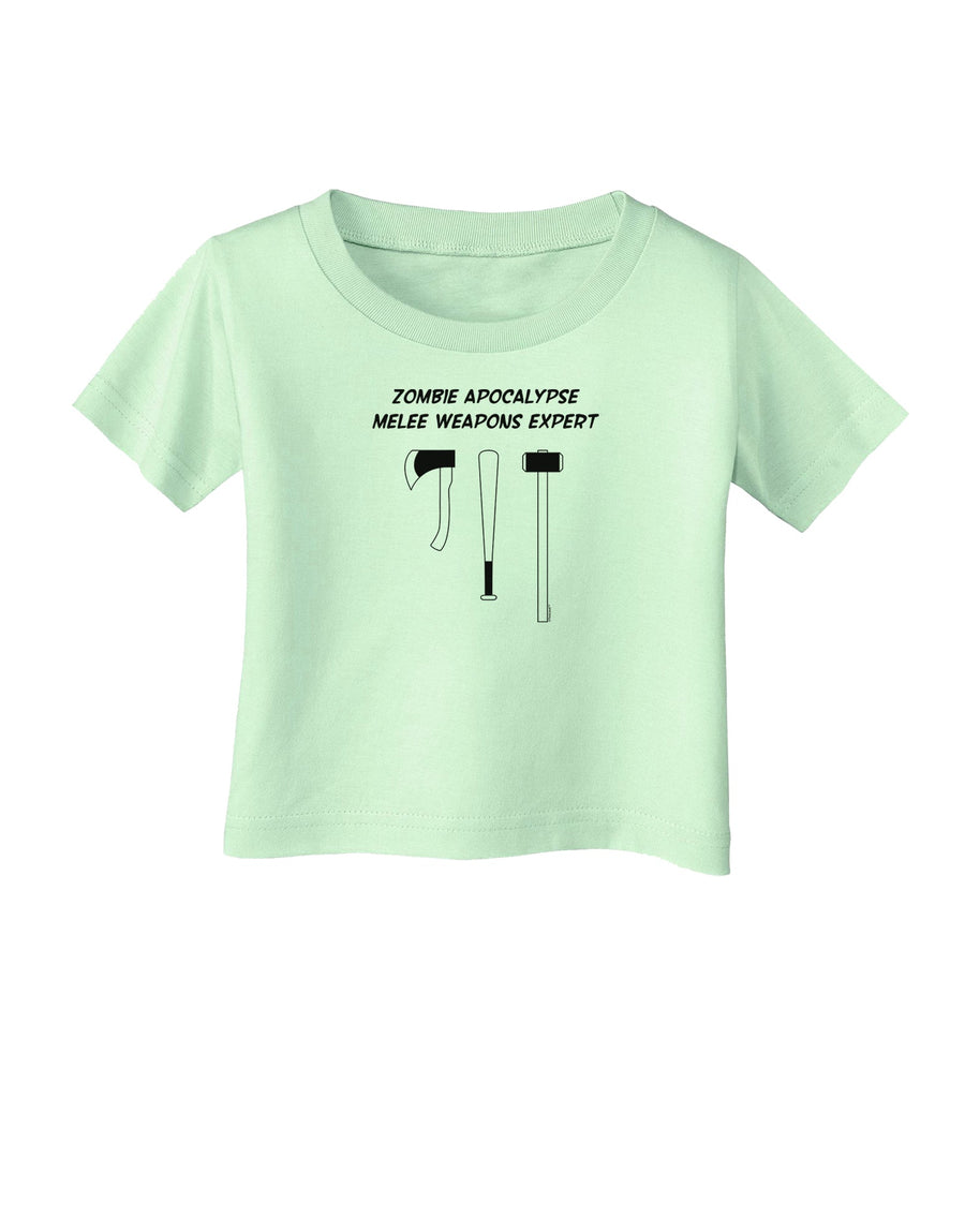 Zombie Apocalypse Melee Weapons Expert Infant T-Shirt-Infant T-Shirt-TooLoud-White-06-Months-Davson Sales