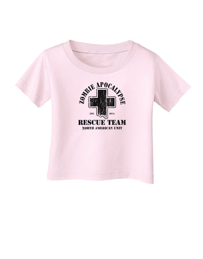 Zombie Apocalypse Rescue Team NA Unit Infant T-Shirt-Infant T-Shirt-TooLoud-Light-Pink-06-Months-Davson Sales