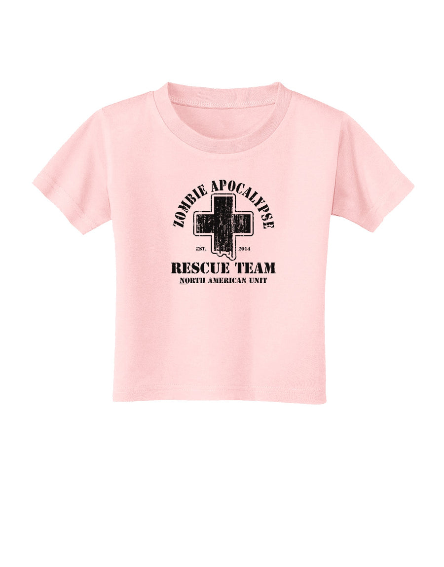 Zombie Apocalypse Rescue Team NA Unit Toddler T-Shirt-Toddler T-Shirt-TooLoud-White-2T-Davson Sales