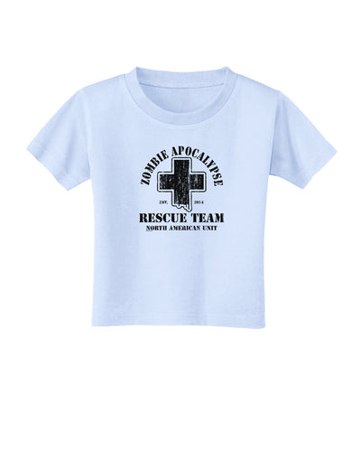 Zombie Apocalypse Rescue Team NA Unit Toddler T-Shirt-Toddler T-Shirt-TooLoud-Light-Blue-2T-Davson Sales