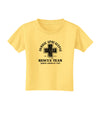 Zombie Apocalypse Rescue Team NA Unit Toddler T-Shirt-Toddler T-Shirt-TooLoud-Daffodil-Yellow-2T-Davson Sales