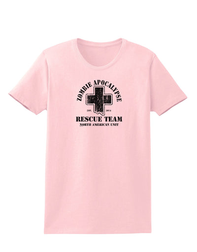 Zombie Apocalypse Rescue Team NA Unit Womens T-Shirt-Womens T-Shirt-TooLoud-PalePink-X-Small-Davson Sales