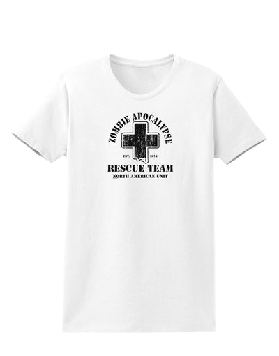 Zombie Apocalypse Rescue Team NA Unit Womens T-Shirt-Womens T-Shirt-TooLoud-White-X-Small-Davson Sales