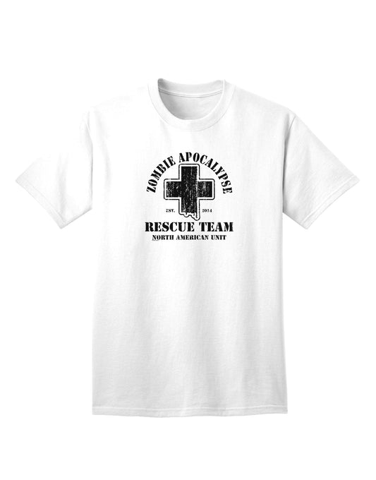 Zombie Apocalypse Rescue Team North America Unit Adult T-Shirt-Mens T-shirts-TooLoud-White-Small-Davson Sales