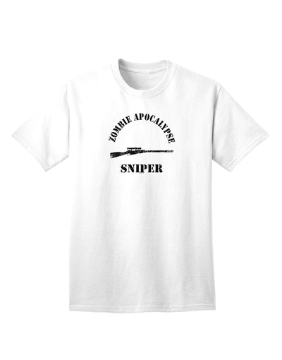 Zombie Apocalypse Sniper Role Adult T-Shirt-Mens T-shirts-TooLoud-White-Small-Davson Sales