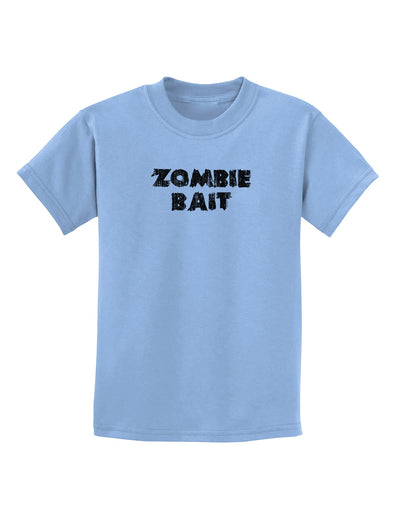 Zombie Bait - Funny - Halloween Childrens T-Shirt-Childrens T-Shirt-TooLoud-Light-Blue-X-Small-Davson Sales