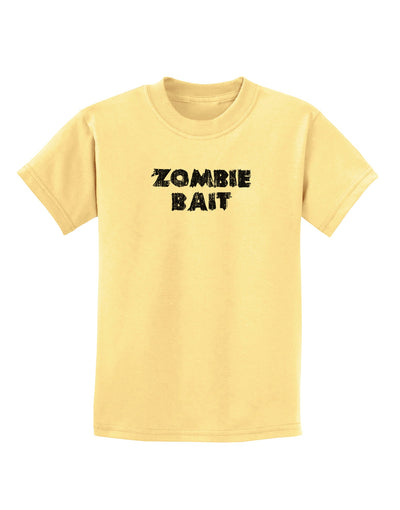 Zombie Bait - Funny - Halloween Childrens T-Shirt-Childrens T-Shirt-TooLoud-Daffodil-Yellow-X-Small-Davson Sales