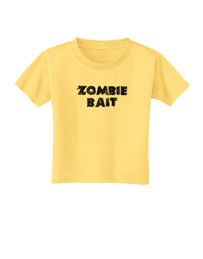 Zombie Bait - Funny - Halloween Toddler T-Shirt-Toddler T-Shirt-TooLoud-Daffodil-Yellow-2T-Davson Sales