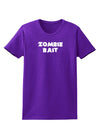 Zombie Bait - Funny - Halloween Womens Dark T-Shirt-Womens T-Shirt-TooLoud-Purple-X-Small-Davson Sales