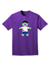 Zombie Boy Halloween Adult Dark T-Shirt-Mens T-Shirt-TooLoud-Purple-Small-Davson Sales