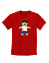 Zombie Boy Halloween Childrens Dark T-Shirt-Childrens T-Shirt-TooLoud-Red-X-Small-Davson Sales