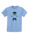 Zombie Boy Halloween Childrens T-Shirt-Childrens T-Shirt-TooLoud-Light-Blue-X-Small-Davson Sales