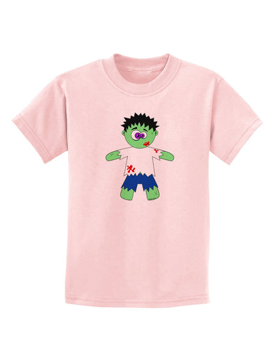 Zombie Boy Halloween Childrens T-Shirt-Childrens T-Shirt-TooLoud-PalePink-X-Small-Davson Sales