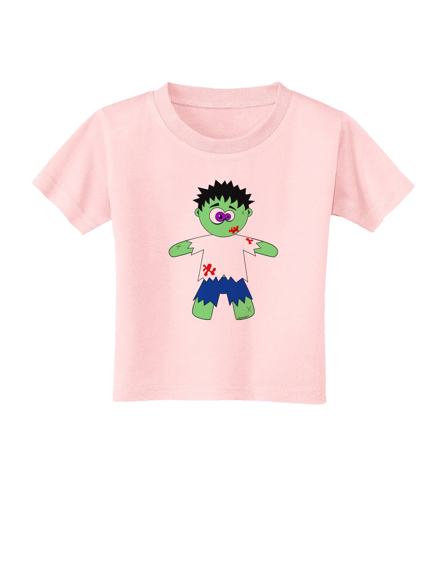 Zombie Boy Halloween Toddler T-Shirt-Toddler T-Shirt-TooLoud-Light-Pink-2T-Davson Sales