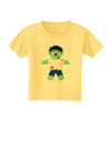 Zombie Boy Halloween Toddler T-Shirt-Toddler T-Shirt-TooLoud-Daffodil-Yellow-2T-Davson Sales