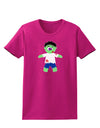 Zombie Boy Halloween Womens Dark T-Shirt-TooLoud-Hot-Pink-Small-Davson Sales