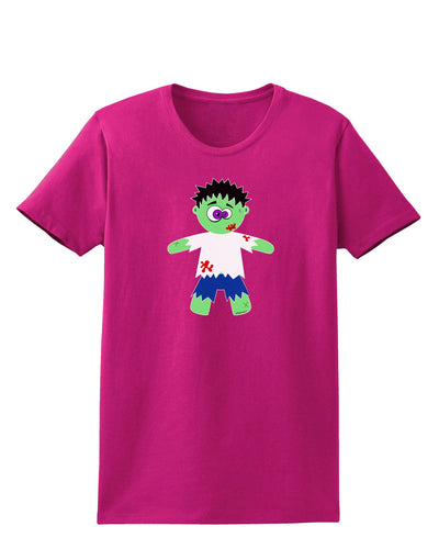 Zombie Boy Halloween Womens Dark T-Shirt-TooLoud-Hot-Pink-Small-Davson Sales