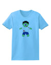 Zombie Boy Halloween Womens T-Shirt-Womens T-Shirt-TooLoud-Aquatic-Blue-X-Small-Davson Sales