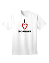 Zombie Enthusiast's Delight: Blood-Red Heart Adult T-Shirt-Mens T-shirts-TooLoud-White-Small-Davson Sales